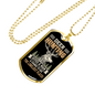 The Loneliest Places Necklace Stainless Steel or 18k Gold Dog Tag 24" Chain-Express Your Love Gifts