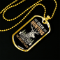 The Loneliest Places Necklace Stainless Steel or 18k Gold Dog Tag 24" Chain-Express Your Love Gifts