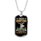 The Loneliest Places Necklace Stainless Steel or 18k Gold Dog Tag 24" Chain-Express Your Love Gifts