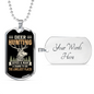 The Loneliest Places Necklace Stainless Steel or 18k Gold Dog Tag 24" Chain-Express Your Love Gifts