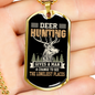 The Loneliest Places Necklace Stainless Steel or 18k Gold Dog Tag 24" Chain-Express Your Love Gifts
