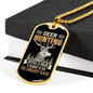 The Loneliest Places Necklace Stainless Steel or 18k Gold Dog Tag 24" Chain-Express Your Love Gifts
