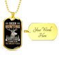 The Loneliest Places Necklace Stainless Steel or 18k Gold Dog Tag 24" Chain-Express Your Love Gifts