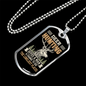 The Loneliest Places Necklace Stainless Steel or 18k Gold Dog Tag 24" Chain-Express Your Love Gifts