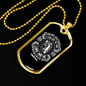 The Lord Answered Me Christian Necklace Stainless Steel or 18k Gold Dog Tag 24" Chain-Express Your Love Gifts