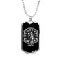 The Lord Answered Me Christian Necklace Stainless Steel or 18k Gold Dog Tag 24" Chain-Express Your Love Gifts