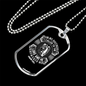 The Lord Answered Me Christian Necklace Stainless Steel or 18k Gold Dog Tag 24" Chain-Express Your Love Gifts