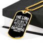 The Lord Christian Necklace Stainless Steel or 18k Gold Dog Tag 24" Chain-Express Your Love Gifts