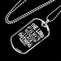 The Lord Christian Necklace Stainless Steel or 18k Gold Dog Tag 24" Chain-Express Your Love Gifts
