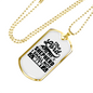 The Lord Is Christian Necklace Stainless Steel or 18k Gold Dog Tag 24" Chain-Express Your Love Gifts