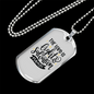 The Lord Is Light Christian Necklace Stainless Steel or 18k Gold Dog Tag 24" Chain-Express Your Love Gifts