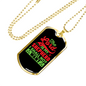 The Lord Is My Shepherd Christian Necklace Stainless Steel or 18k Gold Dog Tag 24" Chain-Express Your Love Gifts