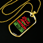 The Lord Is My Shepherd Christian Necklace Stainless Steel or 18k Gold Dog Tag 24" Chain-Express Your Love Gifts