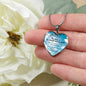 The Lord Is My Strength And My Shield Stainless Steel or 18k Gold Heart Pendant Necklace 18-22"-Express Your Love Gifts