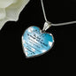 The Lord Is My Strength And My Shield Stainless Steel or 18k Gold Heart Pendant Necklace 18-22"-Express Your Love Gifts