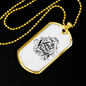 The Lord Is Your Strength Christian Necklace Stainless Steel or 18k Gold Dog Tag 24" Chain-Express Your Love Gifts
