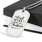 The Lord My God Christian Necklace Stainless Steel or 18k Gold Dog Tag 24" Chain-Express Your Love Gifts