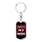 The Lord Of Christian Keychain Stainless Steel or 18k Gold Dog Tag Keyring-Express Your Love Gifts