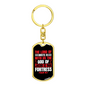 The Lord Of Christian Keychain Stainless Steel or 18k Gold Dog Tag Keyring-Express Your Love Gifts