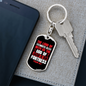 The Lord Of Christian Keychain Stainless Steel or 18k Gold Dog Tag Keyring-Express Your Love Gifts