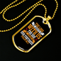 The Lord Of Host With Us Christian Necklace Stainless Steel or 18k Gold Dog Tag 24" Chain-Express Your Love Gifts