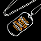 The Lord Of Host With Us Christian Necklace Stainless Steel or 18k Gold Dog Tag 24" Chain-Express Your Love Gifts