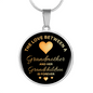 The Love Between A Grandmother Necklace Circle Pendant Stainless Steel or 18k Gold 18-22-Express Your Love Gifts