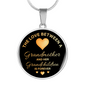 The Love Between A Grandmother Necklace Circle Pendant Stainless Steel or 18k Gold 18-22-Express Your Love Gifts