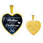 The Love Between Mother And Her Children Necklace Stainless Steel or 18k Gold Heart 18-22"-Express Your Love Gifts