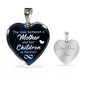 The Love Between Mother And Her Children Necklace Stainless Steel or 18k Gold Heart 18-22"-Express Your Love Gifts