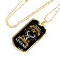 The Man The Hunting Legend Necklace Stainless Steel or 18k Gold Dog Tag 24" Chain-Express Your Love Gifts