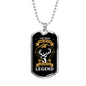 The Man The Hunting Legend Necklace Stainless Steel or 18k Gold Dog Tag 24" Chain-Express Your Love Gifts
