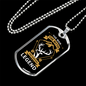 The Man The Hunting Legend Necklace Stainless Steel or 18k Gold Dog Tag 24" Chain-Express Your Love Gifts