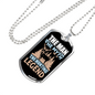 The Man The Legend Necklace Stainless Steel or 18k Gold Dog Tag 24" Chain-Express Your Love Gifts