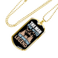 The Man The Legend Necklace Stainless Steel or 18k Gold Dog Tag 24" Chain-Express Your Love Gifts