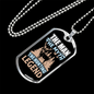 The Man The Legend Necklace Stainless Steel or 18k Gold Dog Tag 24" Chain-Express Your Love Gifts