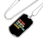 The Man The Myth Necklace Stainless Steel or 18k Gold Dog Tag 24" Chain-Express Your Love Gifts