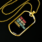 The Man The Myth Necklace Stainless Steel or 18k Gold Dog Tag 24" Chain-Express Your Love Gifts