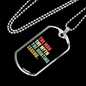 The Man The Myth Necklace Stainless Steel or 18k Gold Dog Tag 24" Chain-Express Your Love Gifts
