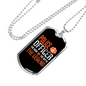 The Man The Myth The Legend Necklace Stainless Steel or 18k Gold Dog Tag 24"-Express Your Love Gifts