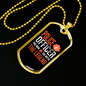 The Man The Myth The Legend Necklace Stainless Steel or 18k Gold Dog Tag 24"-Express Your Love Gifts