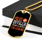 The Man The Myth The Legend Necklace Stainless Steel or 18k Gold Dog Tag 24"-Express Your Love Gifts