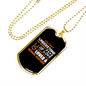 The Meaning of Love Necklace Stainless Steel or 18k Gold Dog Tag 24" Chain-Express Your Love Gifts