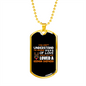The Meaning of Love Necklace Stainless Steel or 18k Gold Dog Tag 24" Chain-Express Your Love Gifts