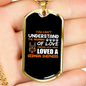 The Meaning of Love Necklace Stainless Steel or 18k Gold Dog Tag 24" Chain-Express Your Love Gifts