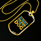 The More I Love My Dog Necklace Stainless Steel or 18k Gold Dog Tag 24" Chain-Express Your Love Gifts