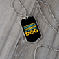 The More I Love My Dog Necklace Stainless Steel or 18k Gold Dog Tag 24" Chain-Express Your Love Gifts