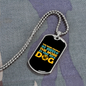 The More I Love My Dog Necklace Stainless Steel or 18k Gold Dog Tag 24" Chain-Express Your Love Gifts