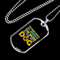 The More I Love My Dog Necklace Stainless Steel or 18k Gold Dog Tag 24" Chain-Express Your Love Gifts