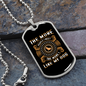 The More People Brown Necklace Stainless Steel or 18k Gold Dog Tag 24" Chain-Express Your Love Gifts
